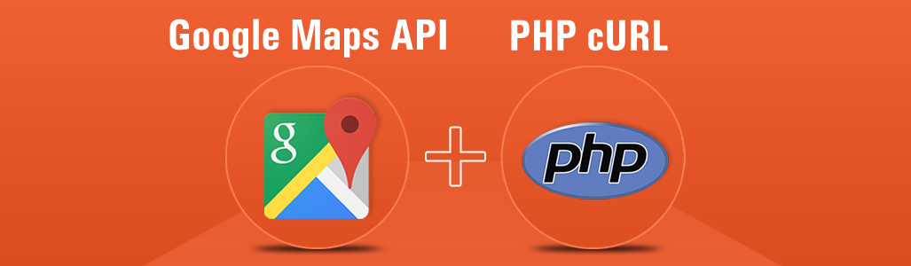 google maps php curl