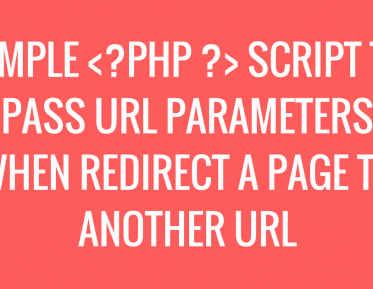 redirect url php script